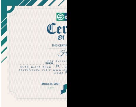 Certificate for User Habib Dhaka